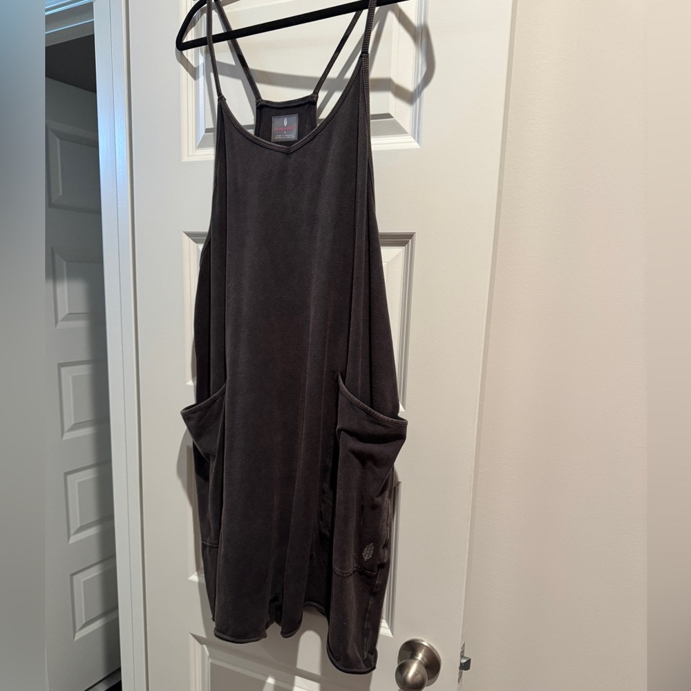 Free People Charcoal Jumpsuit